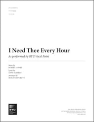 I Need Thee Every Hour TTTTBBBB choral sheet music cover Thumbnail